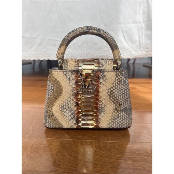 multicolour python capucines louis vuitton handbag - Picture 12 of 12